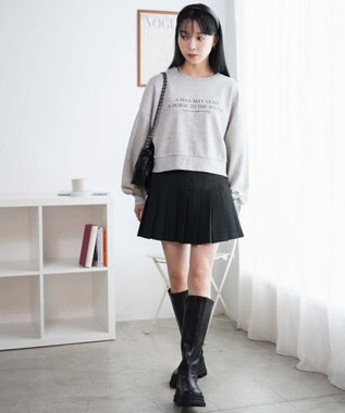 WEGO クロップドスウェット 柄1