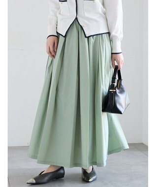 Te chichi ダブルタックフレアスカート グリーン