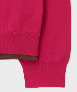 Paul Smith イヤードカラー カーディガン ローズ