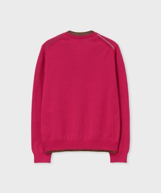 Paul Smith イヤードカラー カーディガン ローズ
