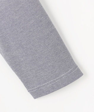 JOSEPH ABBOUD 【JAPANファブリック・日本縫製・清涼】ミラノリブWフェイス長袖Tシャツ ブルー系