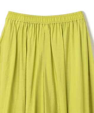 UNFILO ヴィンテージシアー ギャザーワイドパンツ イエロー