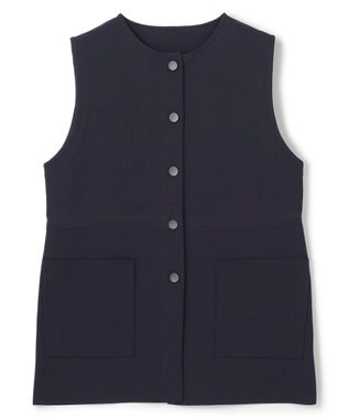 UNFILO フォルムニットジレ ネイビー