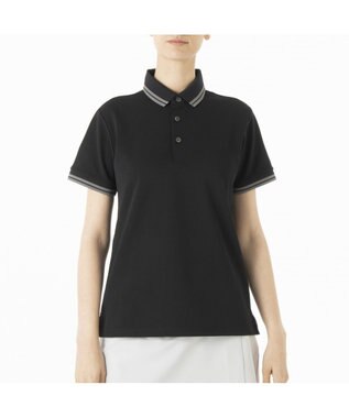 ZERO HALLIBURTON 【吸水速乾・UVケア】 ダブルラインベーシック鹿の子ポロシャツ ZHG-W5S4a 82977 ブラック