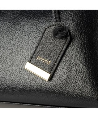 UNBILLION perche ゴートユーティリティヒネリかぶせトートS ブラック