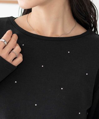 WEGO ラインストーンドットロンT ブラック