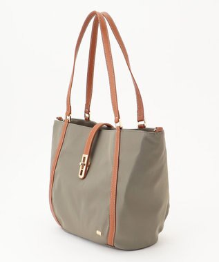 LA BAGAGERIE ひねり金具付きエレガンストート　Mサイズ グレージュ