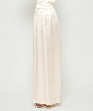 uncrave アセテートヴィンテージサテン ワイドパンツ エクリュ