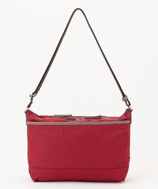 Y'SACCS ナイロン×リサイクルレザー　コンビマルチショルダー ワイン