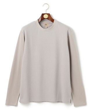 J.PRESS MEN オンでもオフでも品よく快適に【UVカット / 接触冷感 / 吸水速乾】【J.PRESS PREMIUM JERSEY】無地 ロングスリーブTシャツ ライトグレー系