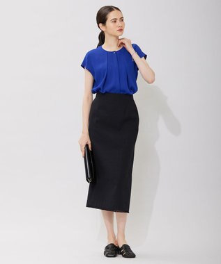 ICB コットンリネンキャンバス スカート ブラック系