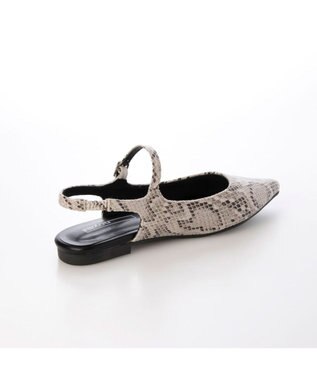 MODE ET JACOMO <noyau>ポインテッドトゥバックベルトパンプス ベージュカタオシ