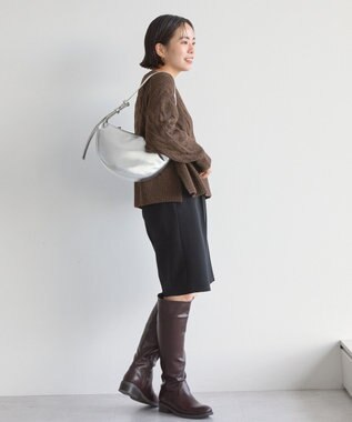 AMERICAN HOLIC ミドルゲージケーブルニットプルオーバー Brown