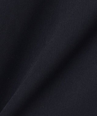 ICB L 【洗える】ライトダブルクロス Vネックワンピース ネイビー系