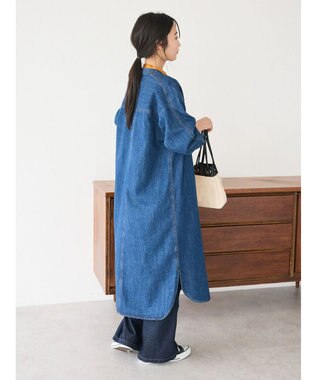 CRAFT STANDARD BOUTIQUE デニムパールボタンワンピース Indigo