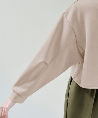 Tiaclasse 【2点セット・洗える】 ハーフジッププルオーバー＆ワンピース ベージュ