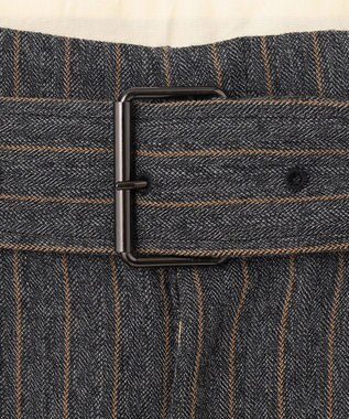 BEIGE， TURENNE / ワイドパンツ Gray×Camel line