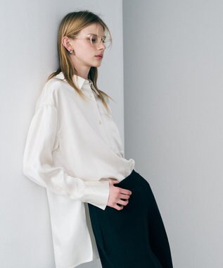 uncrave アセテートヴィンテージサテン ミドルシャツ