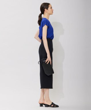 ICB コットンリネンキャンバス スカート ブラック系