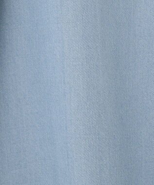 自由区 L 【セット可/洗える】テンセルデニム ロングスカート サックスブルー系