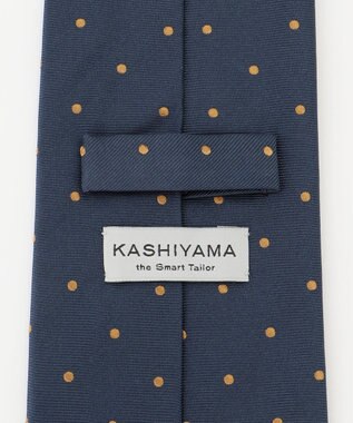 KASHIYAMA KASHIYAMAオリジナル【JAPAN MADE】ドットネクタイ オレンジ