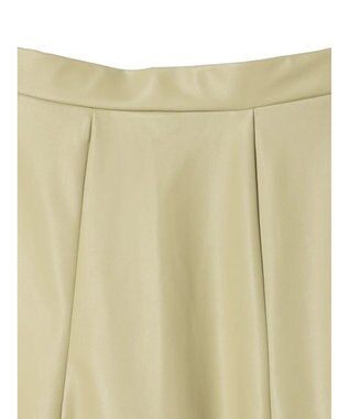 Green Parks レザーライクキリカエＡラインスカート Beige