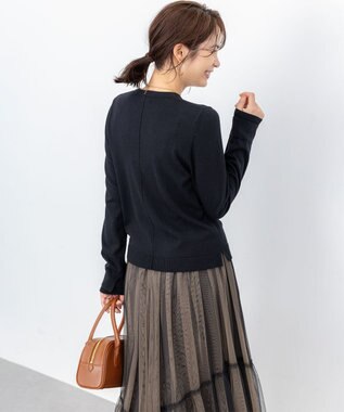 組曲 S ニューシックニットクルーネックプルオーバー ブラック系