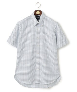 J.PRESS MEN 【WEB・一部店舗限定】タッタソール 半袖シャツ/B.D ターコイズブルー系3