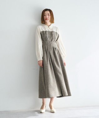 YECCA VECCA ベアドッキングワンピース