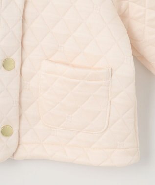 組曲 KIDS 【80-100cm】フラワーキルトジャガード アウター エクリュ系