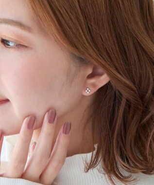 Phoebe 【K10】スウィートフラワービジューピアス ゴールド