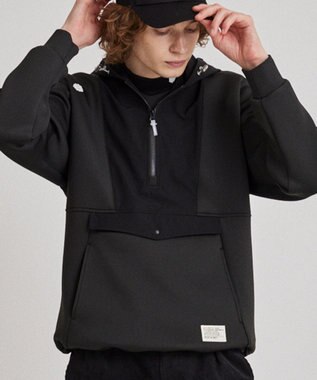 PW CIRCULUS 【MEN】NEW ダンボール デタッチャブルフーディー ブラック系