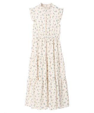 Green Parks ・ＥＬＥＮＣＡＲＥ　ＤＵＥ　フラワーｐｔティアードワンピ Ivory