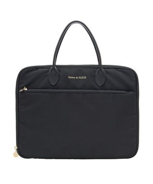 Maison de FLEUR レザーハンドルPCケース Black