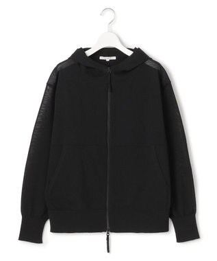 23区 【SLOW/一部店舗限定】シアーニット パーカー ブラック