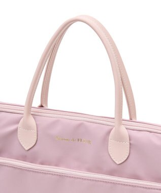 Maison de FLEUR レザーハンドルPCケース Pink