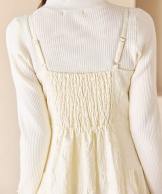 Feroux 【先行予約】ジャガードキャミ ワンピース アイボリー系