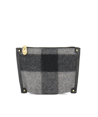 IBIZA プエブロ　ウール/牛革　ポーチ