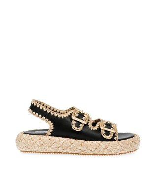 STEVE MADDEN PORTOFINO 厚底ダブルベルトサンダル ブラック