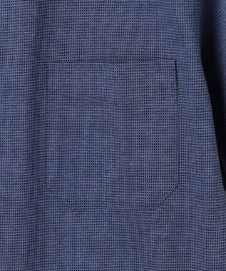 JOSEPH ABBOUD 【快適な着心地/イージーケア】コンパクトジャージースクエアジャガート 半袖 シャツ サックスブルー系7