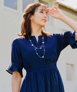 Tiaclasse マルチパールネックレス シルバー