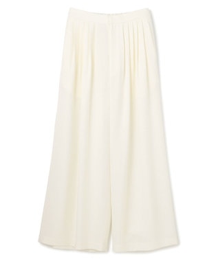 uncrave リネンライクツイル ワイドパンツ オフ