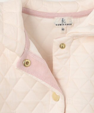 組曲 KIDS 【80-100cm】フラワーキルトジャガード アウター エクリュ系