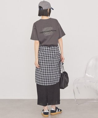 AMERICAN HOLIC STARLY 刺繍ロゴTシャツ Charcoal Gray