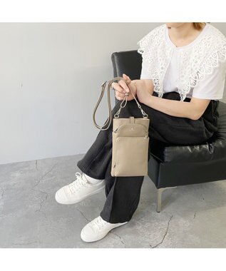 PELLE BORSA スリムポシェット Comfy 6701 トープ