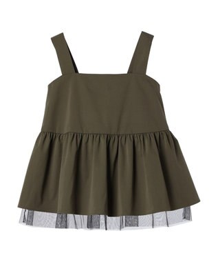 AMERICAN HOLIC チュールレイヤードキャミ Khaki