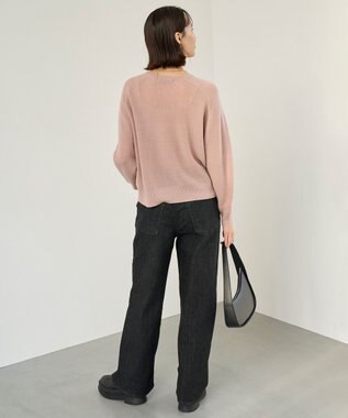 UNFILO 【UNFILO DENIM】撥水ストレッチ ワイドストレートデニム ブラック