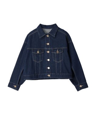 earth music&ecology マントスリーブＧジャン Indigo