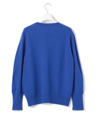 23区 【洗える】ピュアカシミヤ Vネック ニット ブルー系
