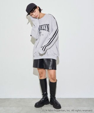 WEGO 別注NBA2ラインBIGPO 杢グレー